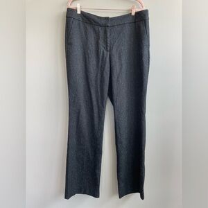 Ann Taylor Gray Textured Blend Trouser Pants